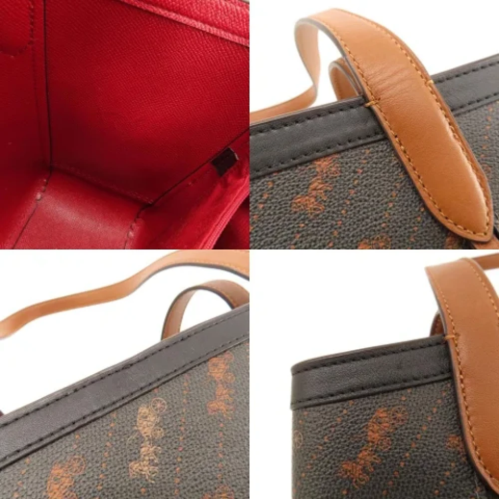 Coach Pre-owned Canvas shoulder-bags Brown Dames
