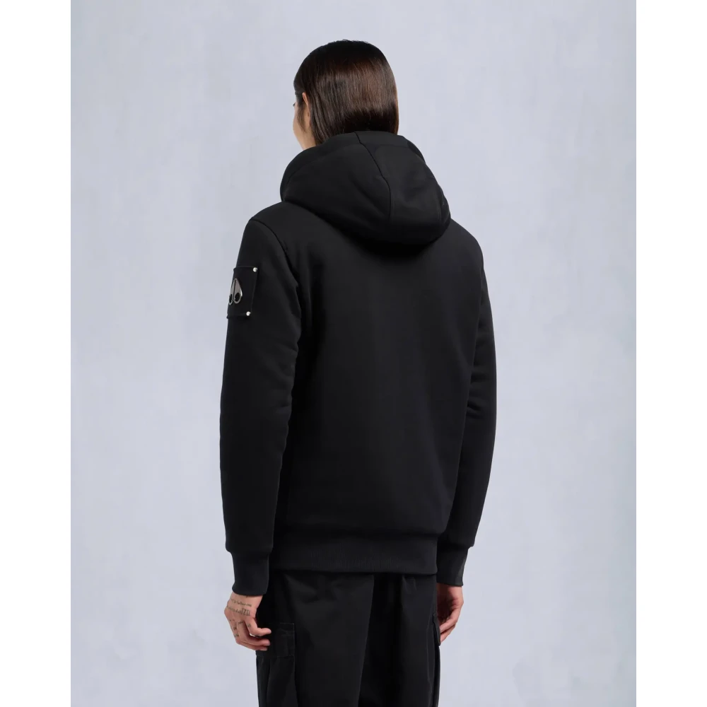 Moose Knuckles Classic Zwarte Bunny Jacket Black Heren