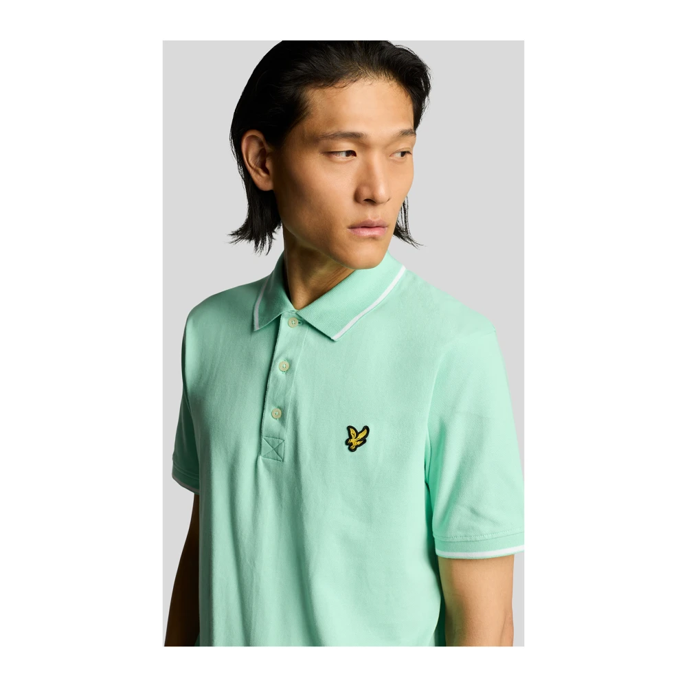 Lyle & Scott SS Polo Shirts Tipped Polo Shirt Pink Heren