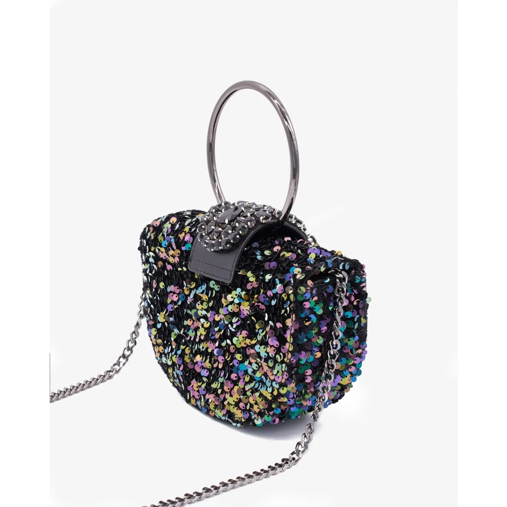 Alma en Pena Maan Clutch Tas Black Dames