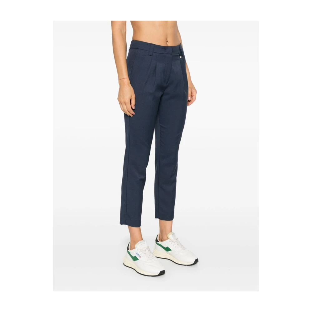 Herno Logo Plaque Broek Blue Heren