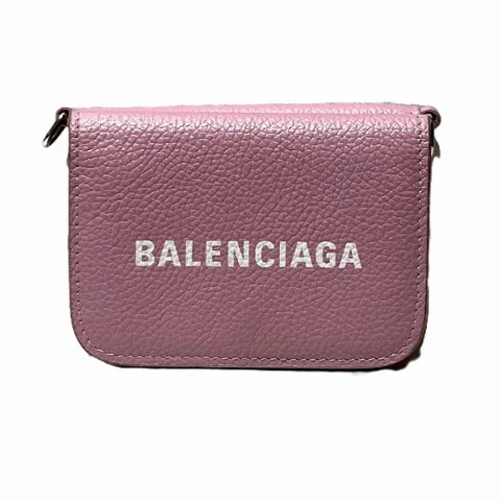 Balenciaga Vintage Pre-owned Leather wallets Pink Dames