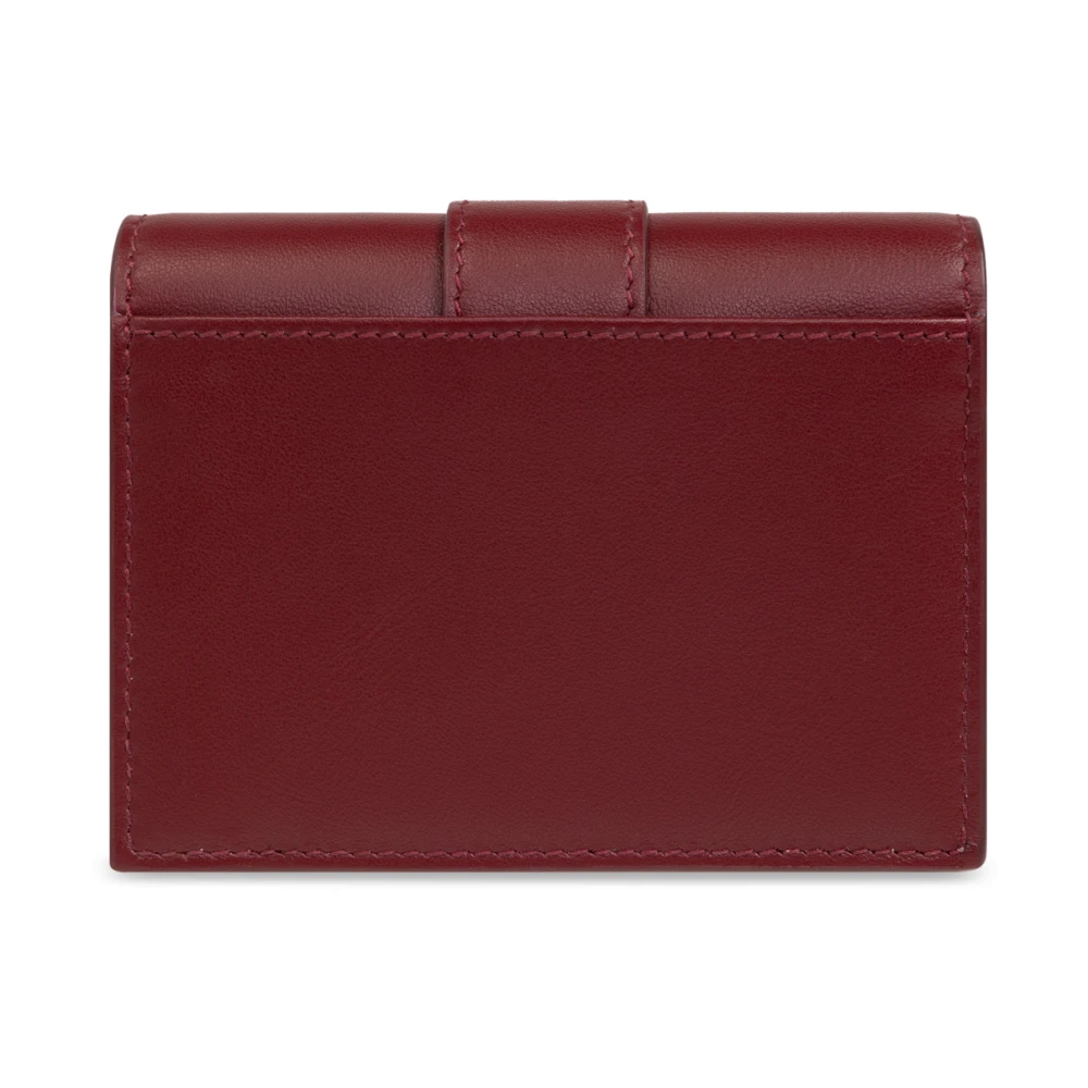 Salvatore Ferragamo Leren portemonnee met logo Red Dames