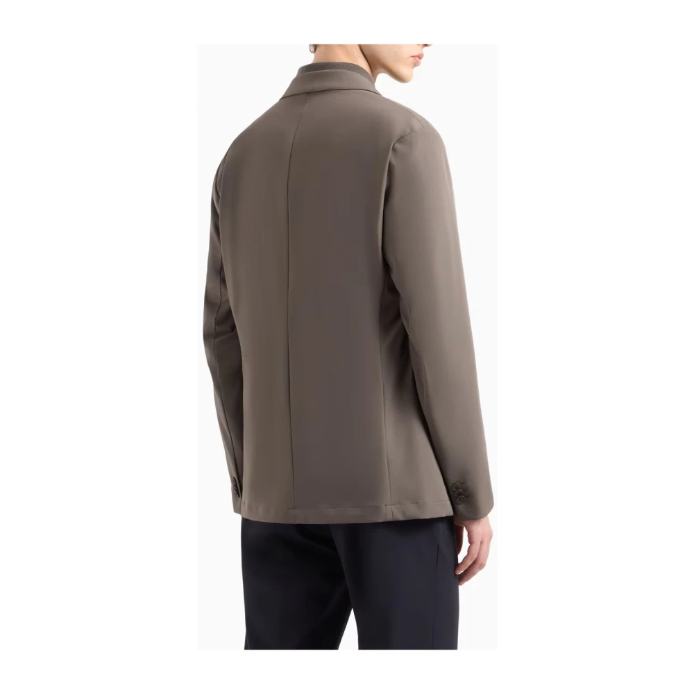 Emporio Armani Klassieke Bruine Blazer voor Mannen Brown Heren