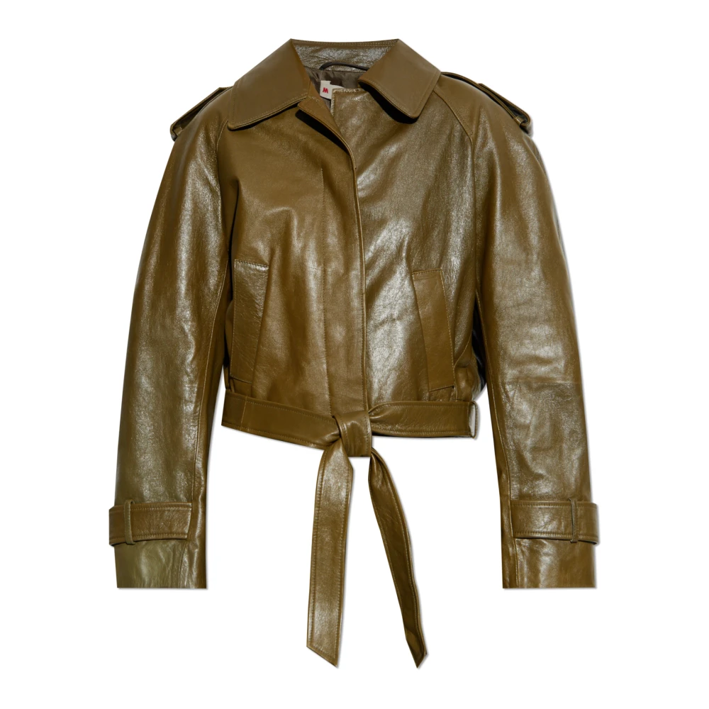 Jackets > Leather Jackets - - Marni - Modalova