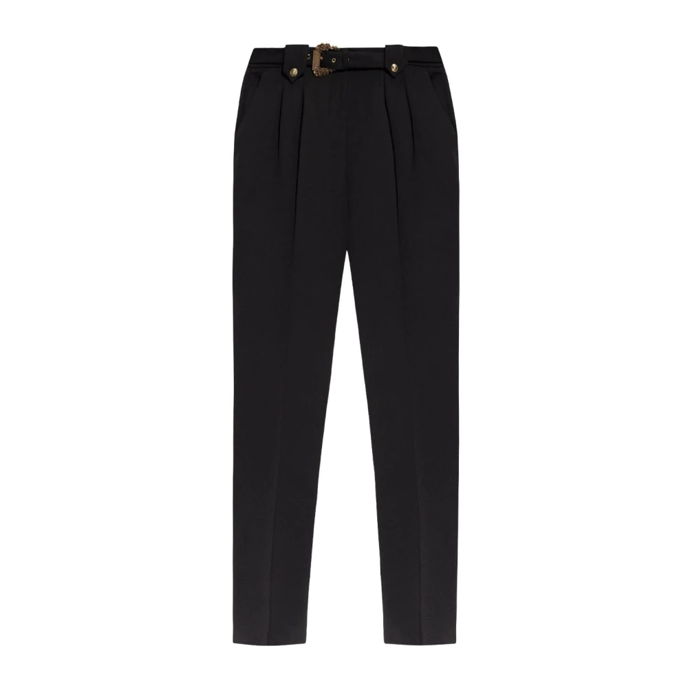 Versace Jeans Couture Zwarte elegante broek Black Dames