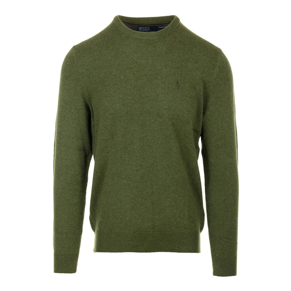 Ralph Lauren Groene wollen trui met Polo Pony motief Green Heren