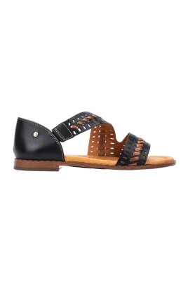 women-casual-black-leather-sandals