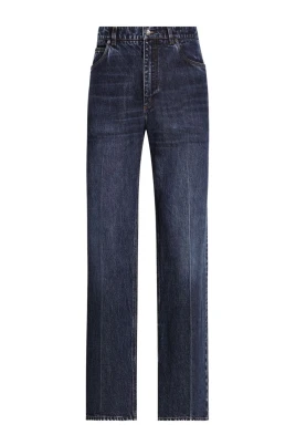 Herr Straight Jeans med DG Broderi