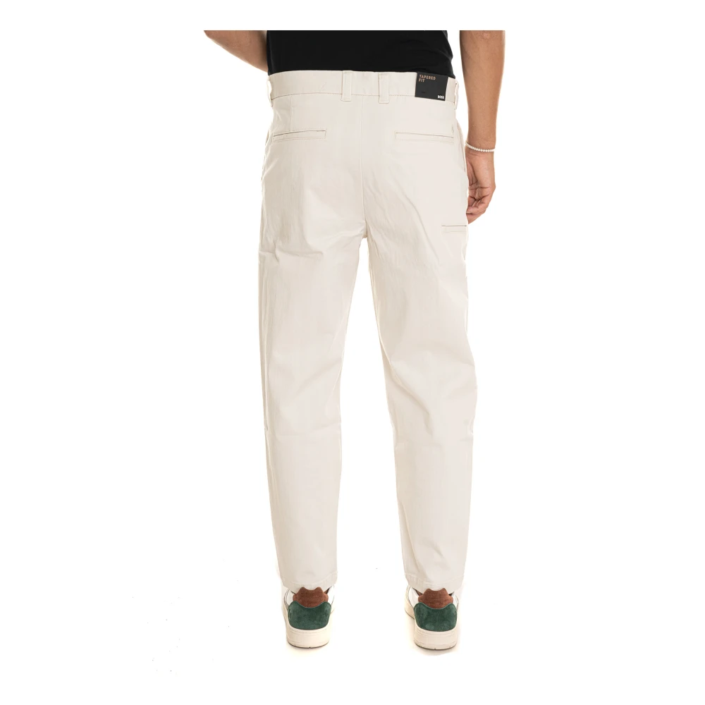 Boss Stijlvolle Herenbroeken Beige Heren