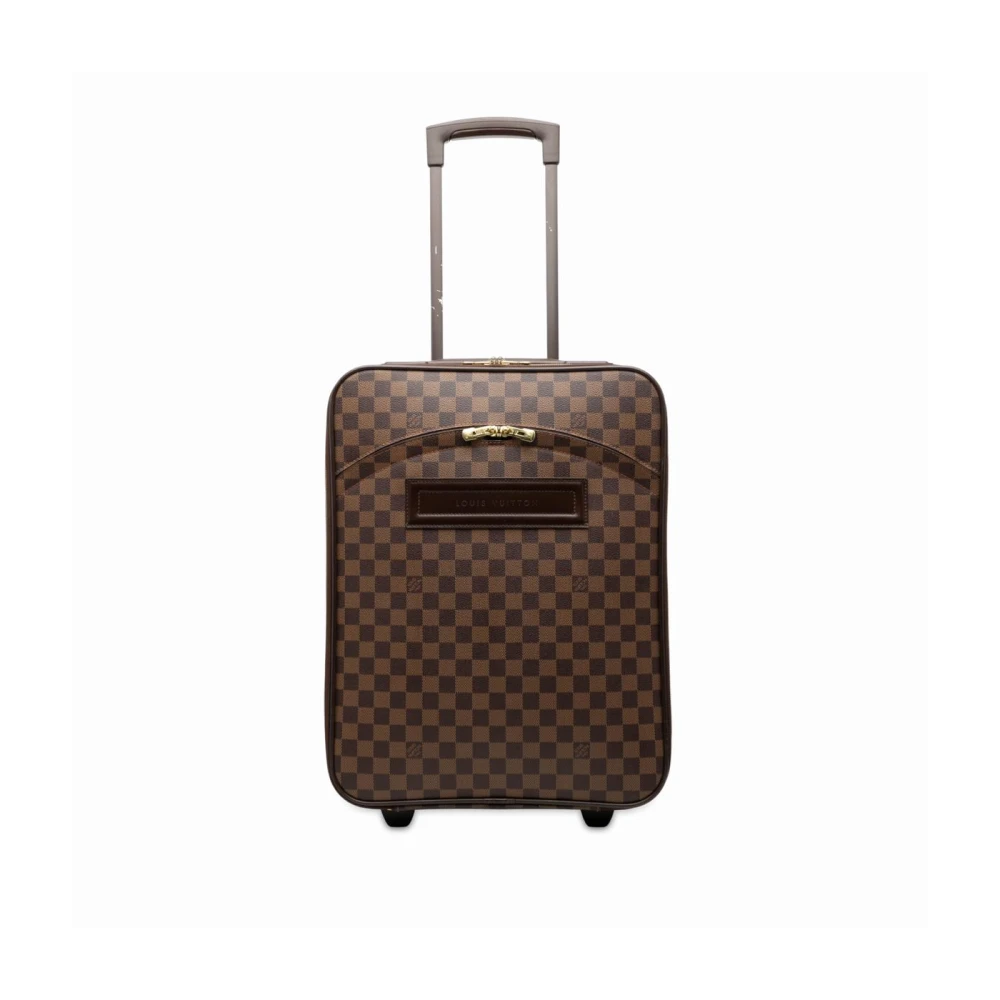 Louis Vuitton Vintage Women's Brown Pre-Owned Rolling Suitcase