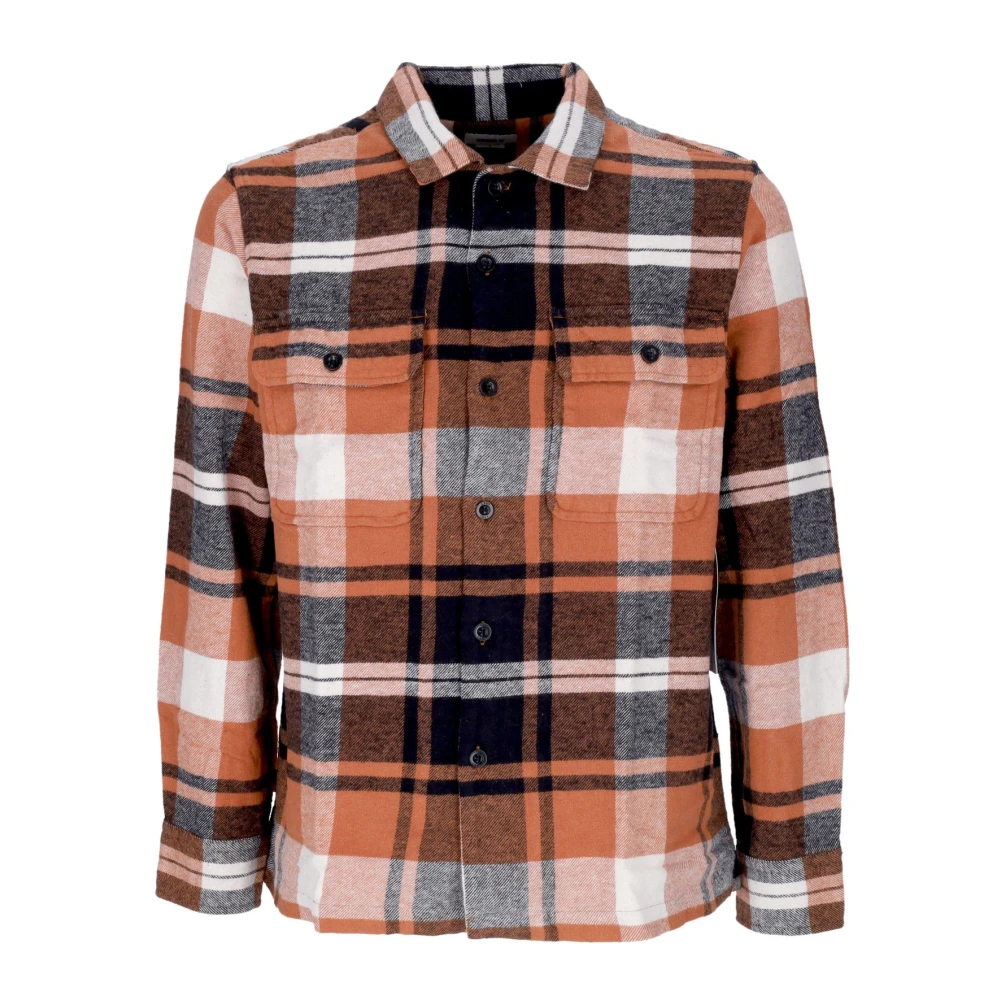 Obey Gestructureerd Flanellen Overhemd met Lange Mouwen Multicolor Heren