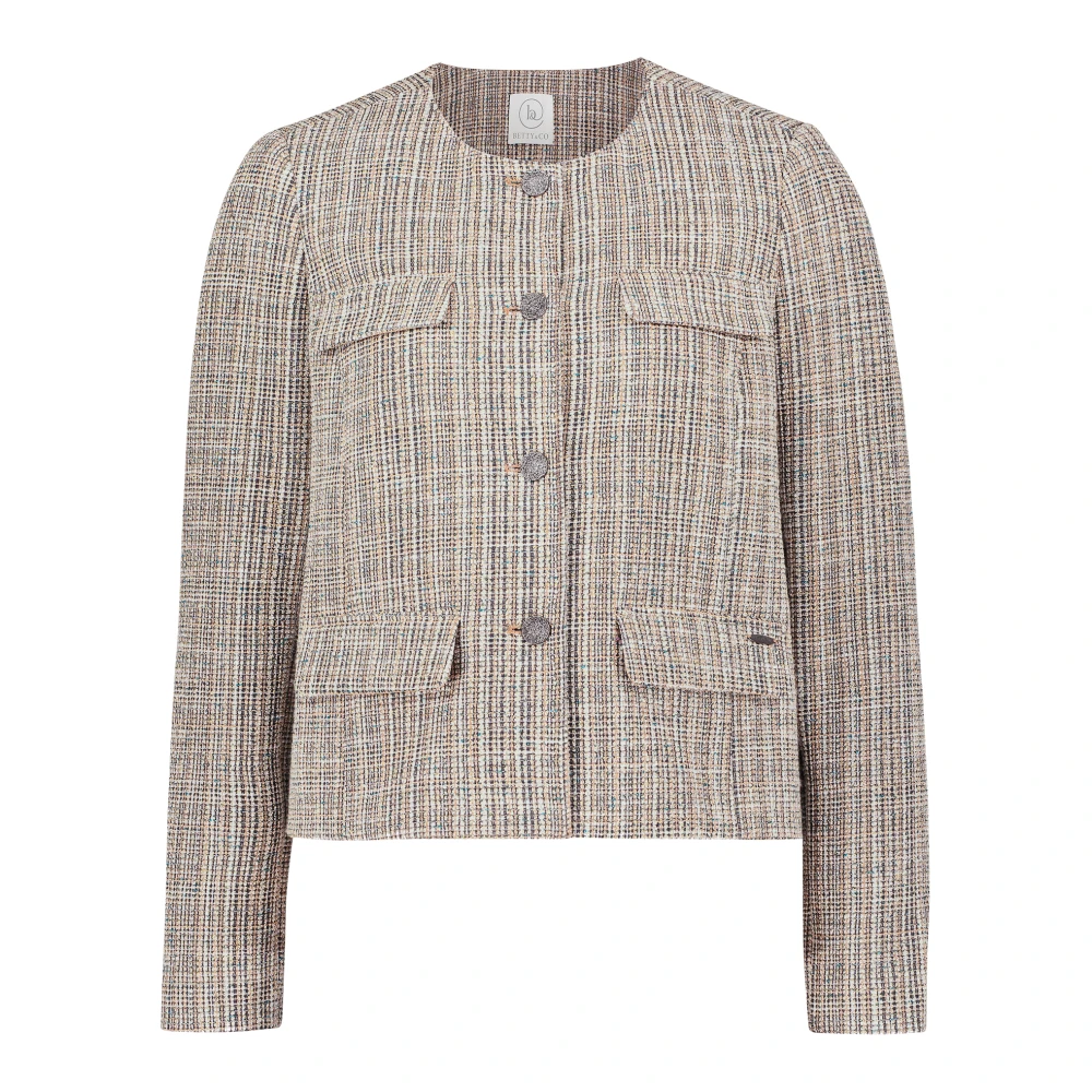 Betty & Co Blazerjas met zakken Gray Dames