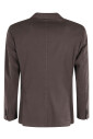blazer-en-coton-marron-avec-revers