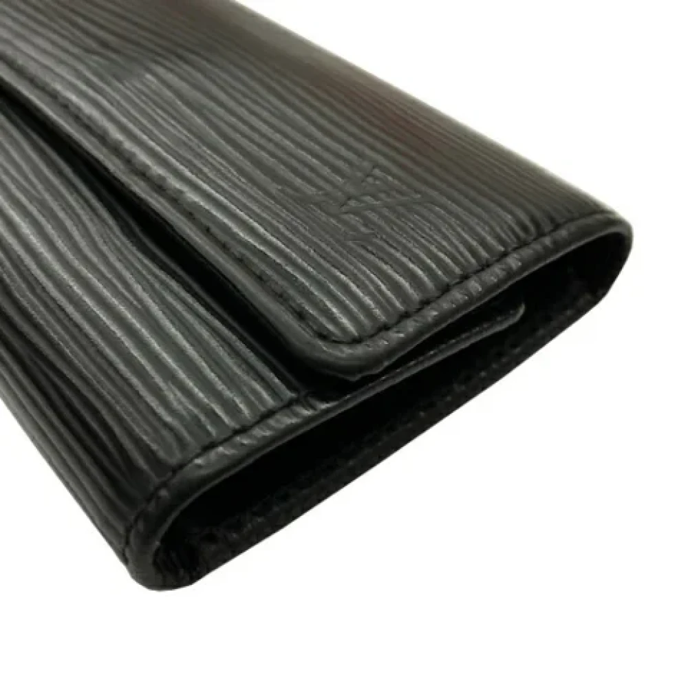 Louis Vuitton Vintage Pre-owned Leather key-holders Black Dames