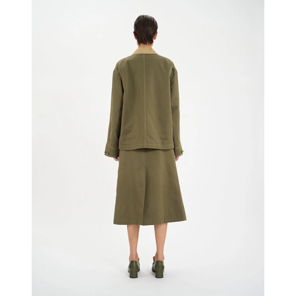 Ines De La Fressange Paris Melchior katoenen werkjas Brown Dames