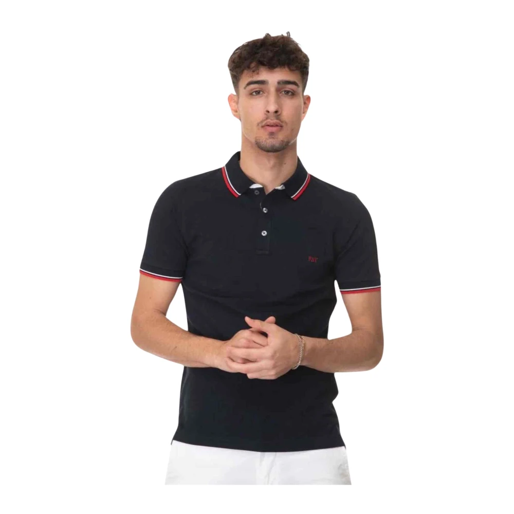 Fay - Tops > Polo Shirts - Black - Fay - Modalova