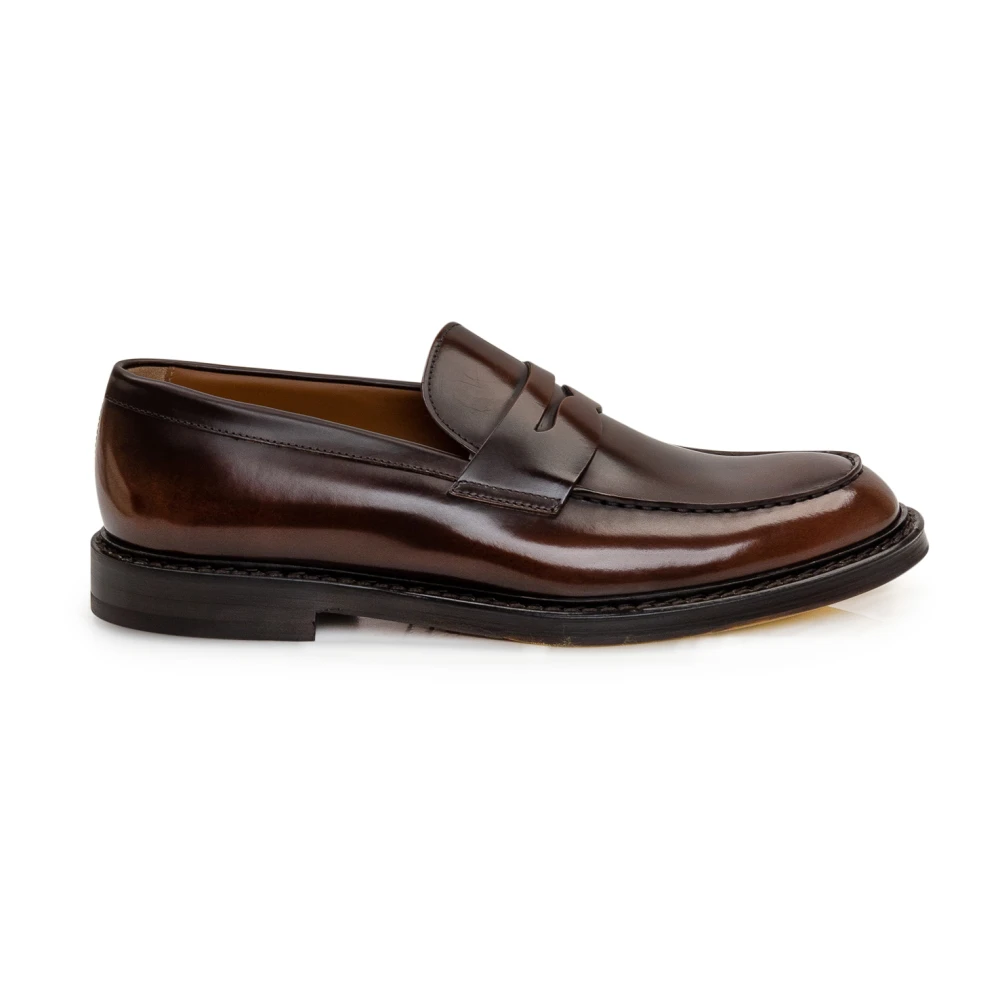 Doucal's Penny Loafer Moccasins Brown Heren