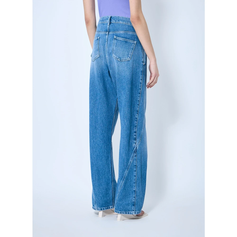 JW Anderson Gewassen werkkleding jeans Blue Dames