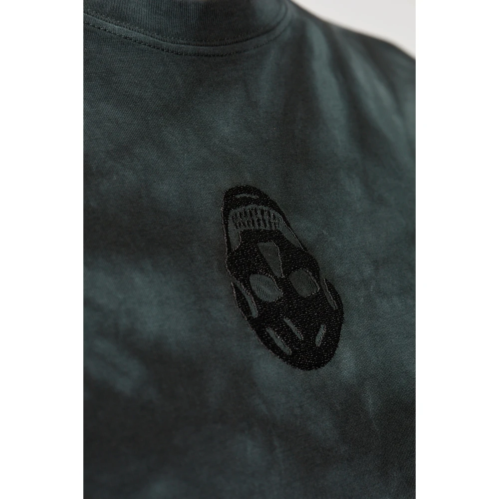 alexander mcqueen T-shirt met Tie dye effect Blue Heren