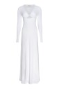 witte-v-hals-jurk-met-cut-out