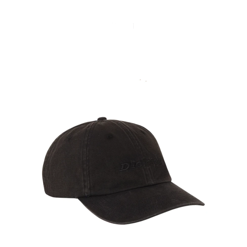 Dickies Men's Black Hats & Caps, One Size, Middlefield Wash Dad Cap