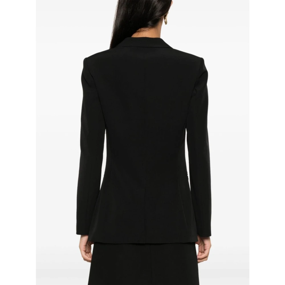 Liu Jo Dubbelbreasted Nero Blazer Buitenkleding Black Dames