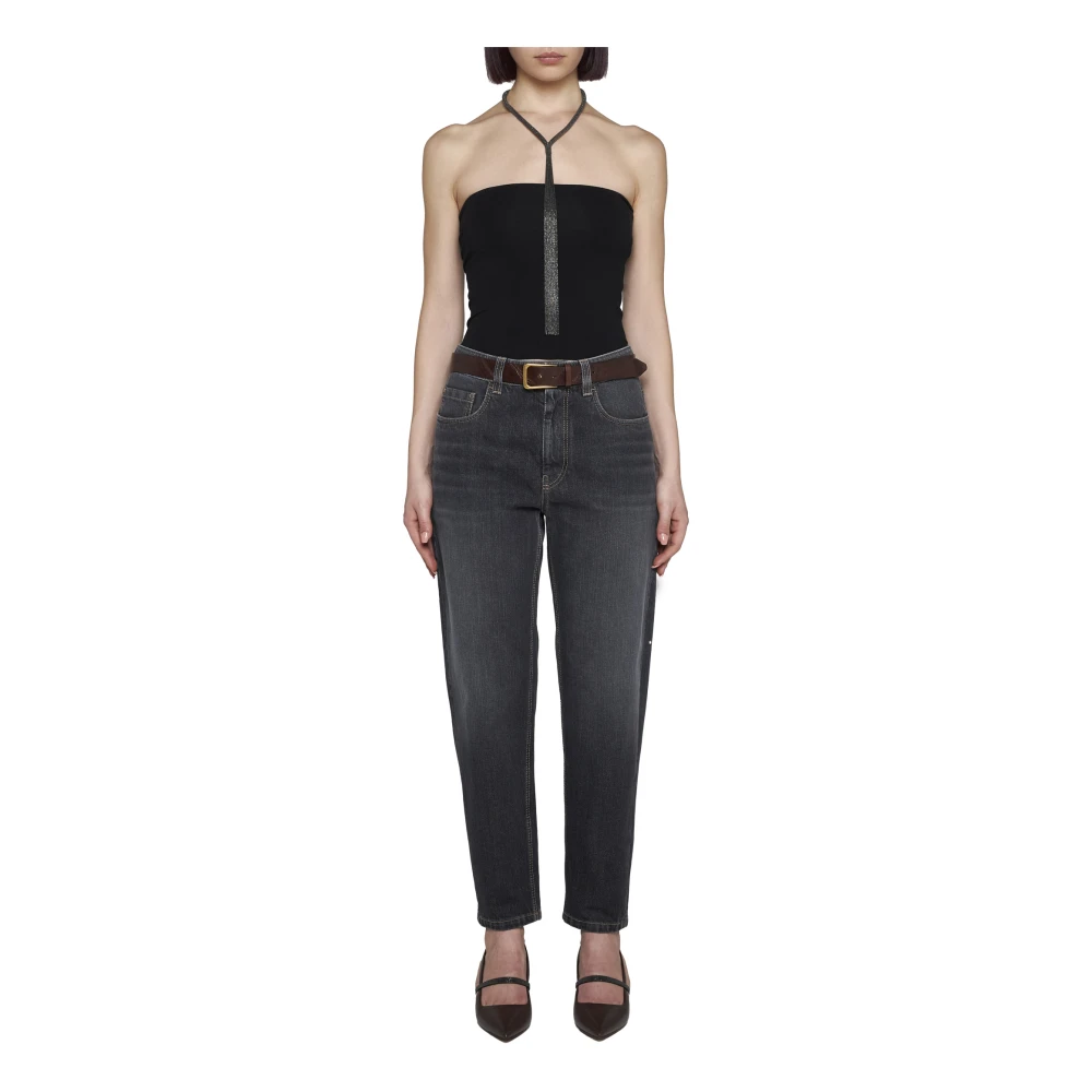 BRUNELLO CUCINELLI Zwarte Top Black Dames