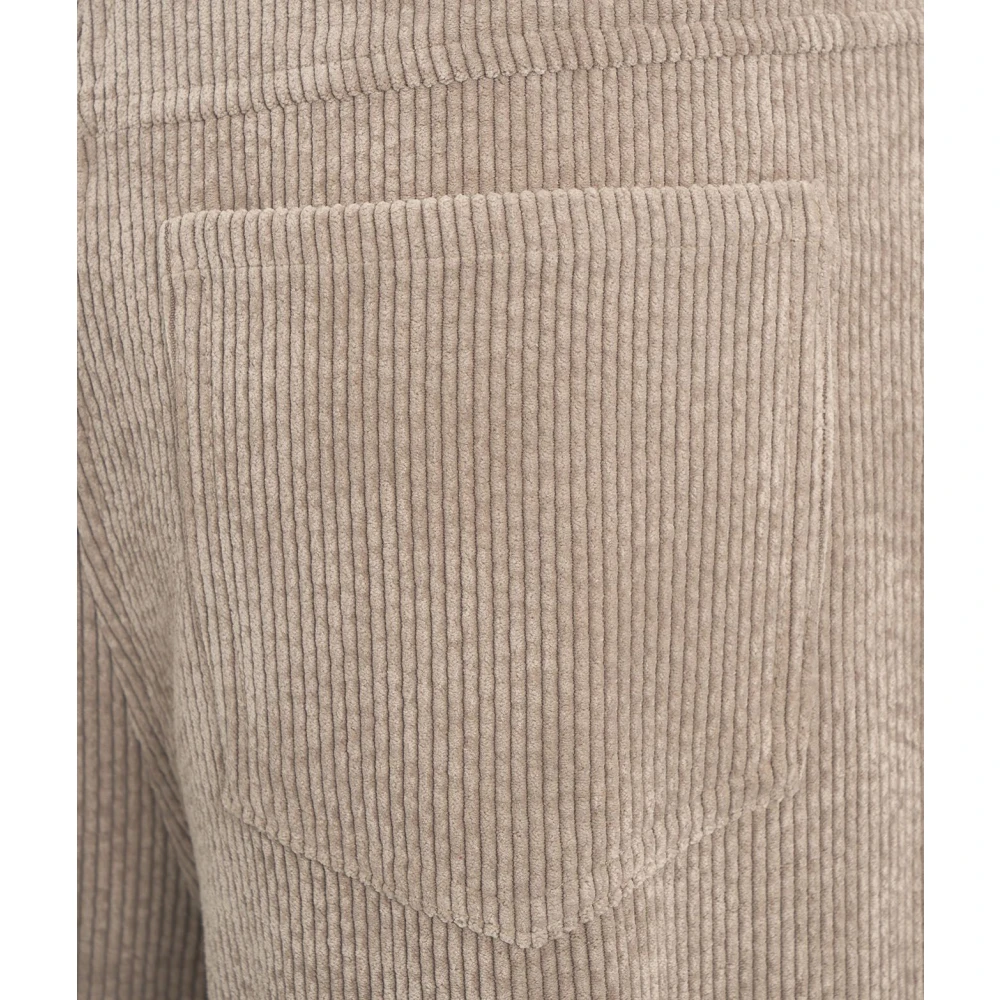 8pm Chique Beige Corduroy Broek Aw24 Beige Dames