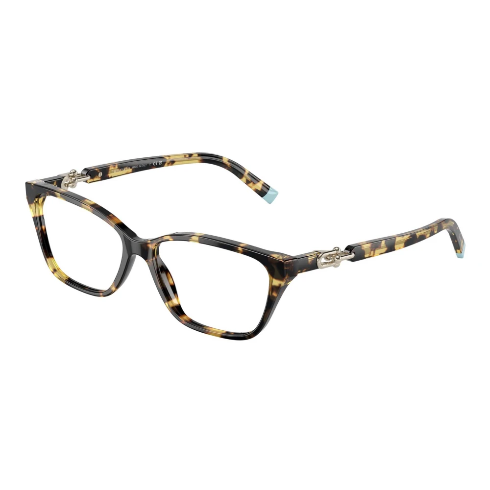 Tiffany Unisex Brown Glasses, 55 Mm, Yellow Havana Eyewear Frames