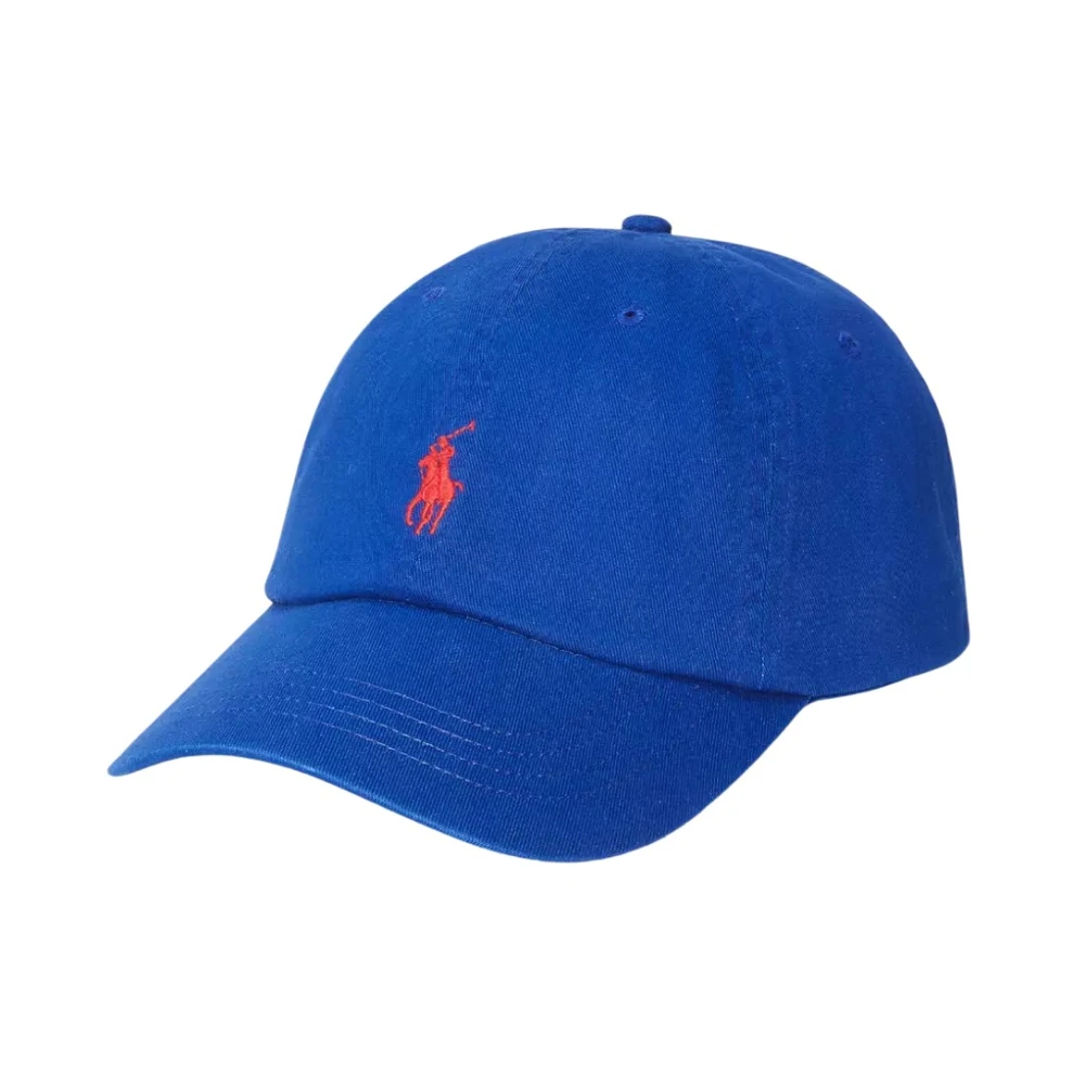 Ralph Lauren Blauwe pet met klep en logo Blue Dames