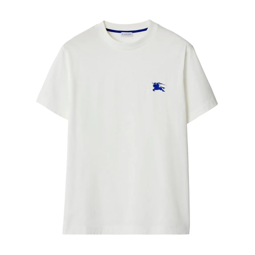 Burberry Equestrian Knight Design Wit T-shirt White Heren