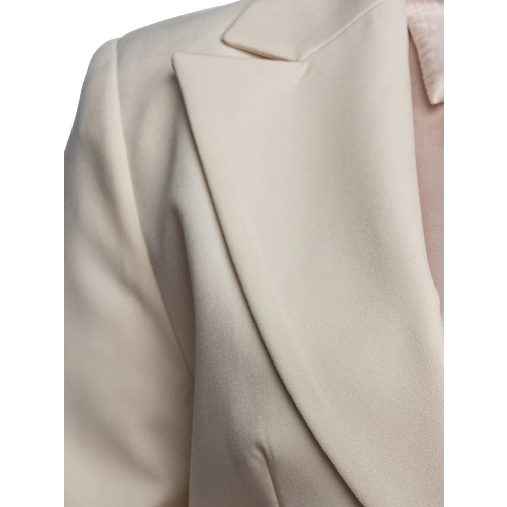 YES ZEE Beige Blazer Jas Ivoor Synthetische Stof Beige Dames