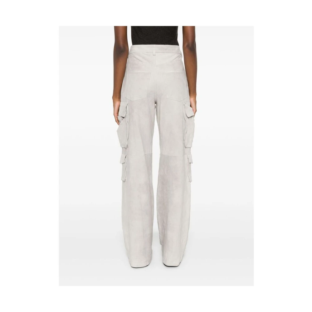 Salvatore Santoro Grijze Suède Cargo Broek Gray Dames