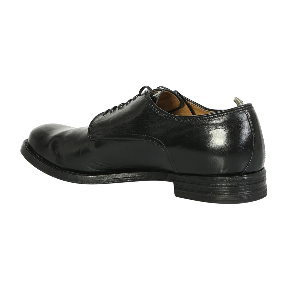 Officine Creative Zwarte Leren Veterschoenen voor Heren Black Heren