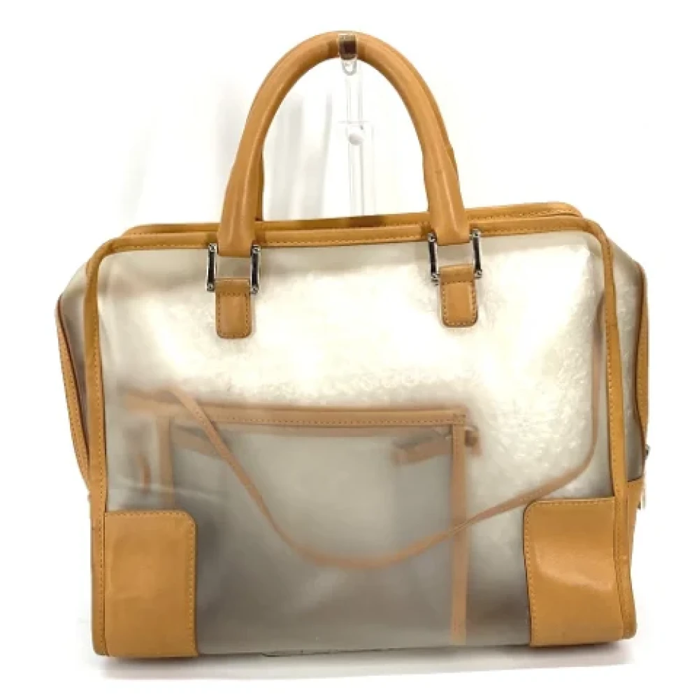 Loewe Pre-owned Fabric handbags Brown Dames