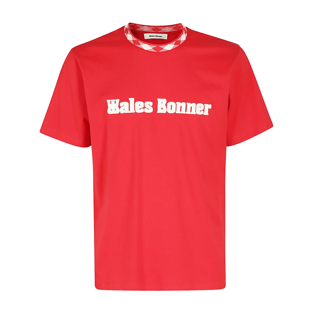 Wales Bonner Klassieke Katoenen T-shirt Red Heren