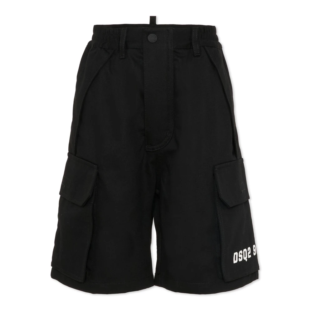 Dsquared2 Boys Black Casual Shorts - Shorts - 16 Y - Kids