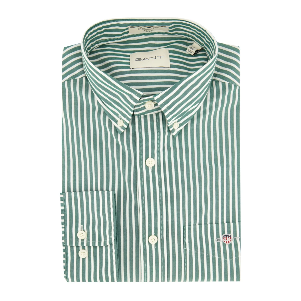 Gant Casual Groene Overhemd Green Heren