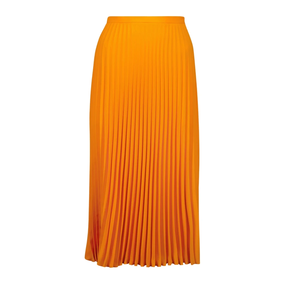 Mm6 Maison Margiela Women's Orange Pleated Skirt