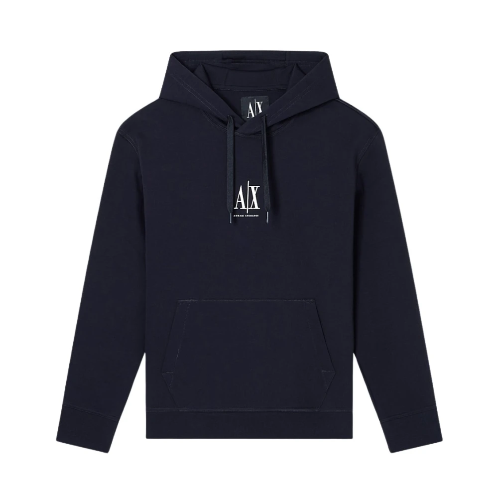 Armani Exchange Icon Project Hoodie, Navy, Size S, Men - Image 2