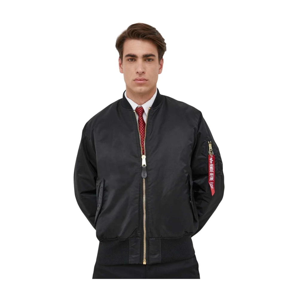 Alpha Industries , Herren, Jacken, Schwarzk, S