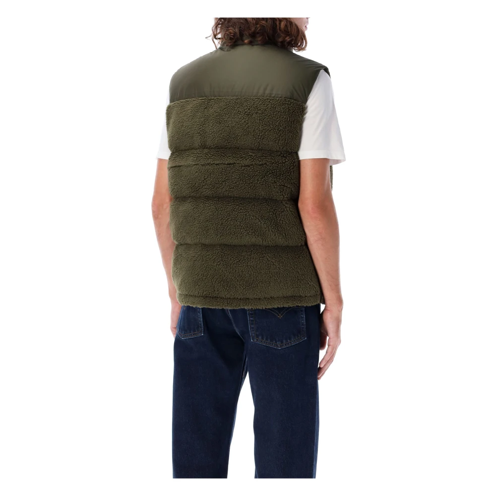 Ralph Lauren Puffer Pile Vest Green Heren