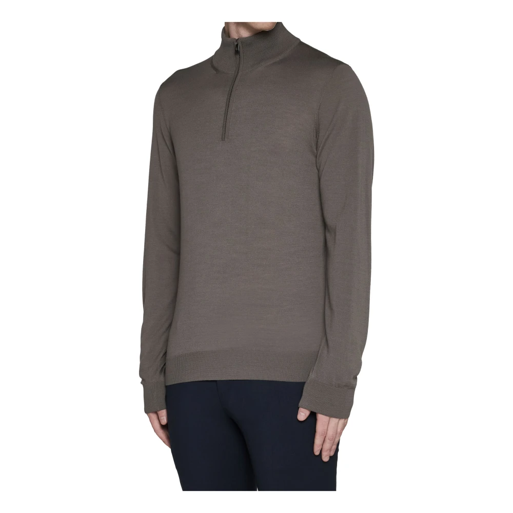 Piacenza 1733 Stijlvolle Sweaters in Wit Blauw Gray Heren