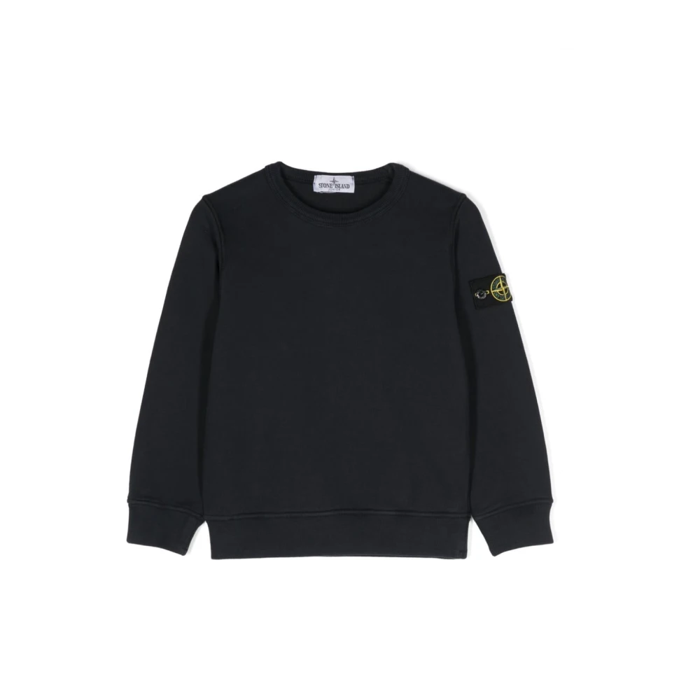 Stone Island Blue Sweatshirt - Male - Kids Sweatshirts - 8 Y - Kids