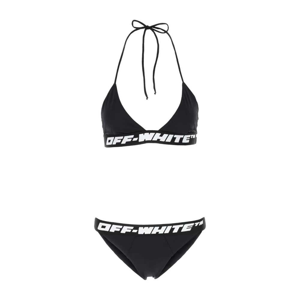 Off White Zwarte stretch bikini Black Dames