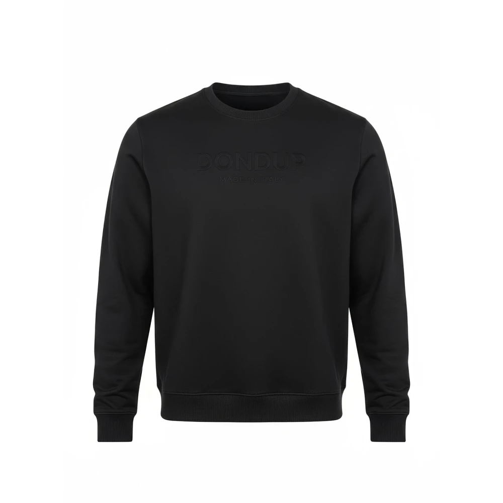 Dondup Homme Noir - Sweat-Shirt En Coton À Col Rond Et Coupe Classique - Sweatshirts Et Sweats À Capuche - Taille: 2XL
