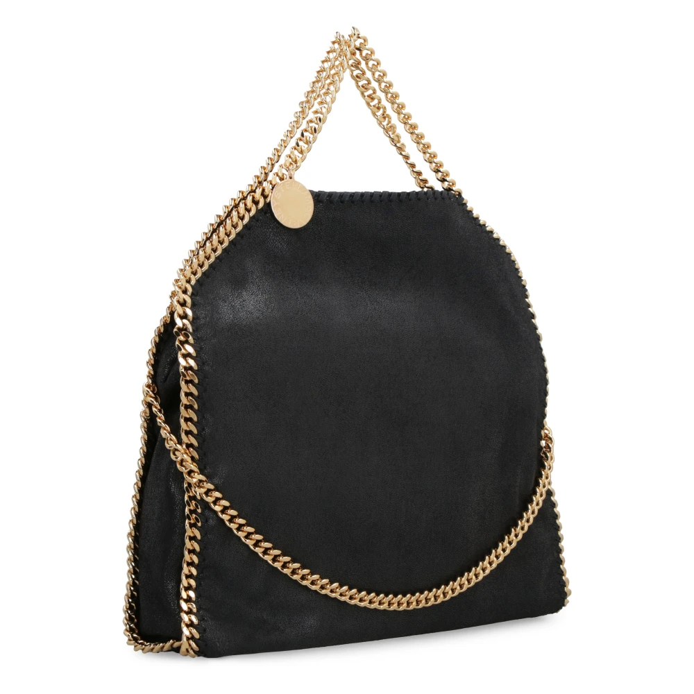 Stella Mccartney Shaggy Deer Tote Bag Black Dames