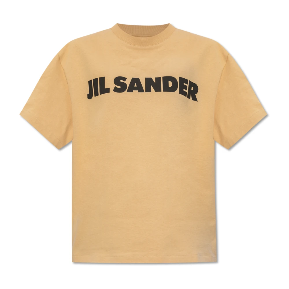 Jil Sander T-shirt met logo Beige Dames