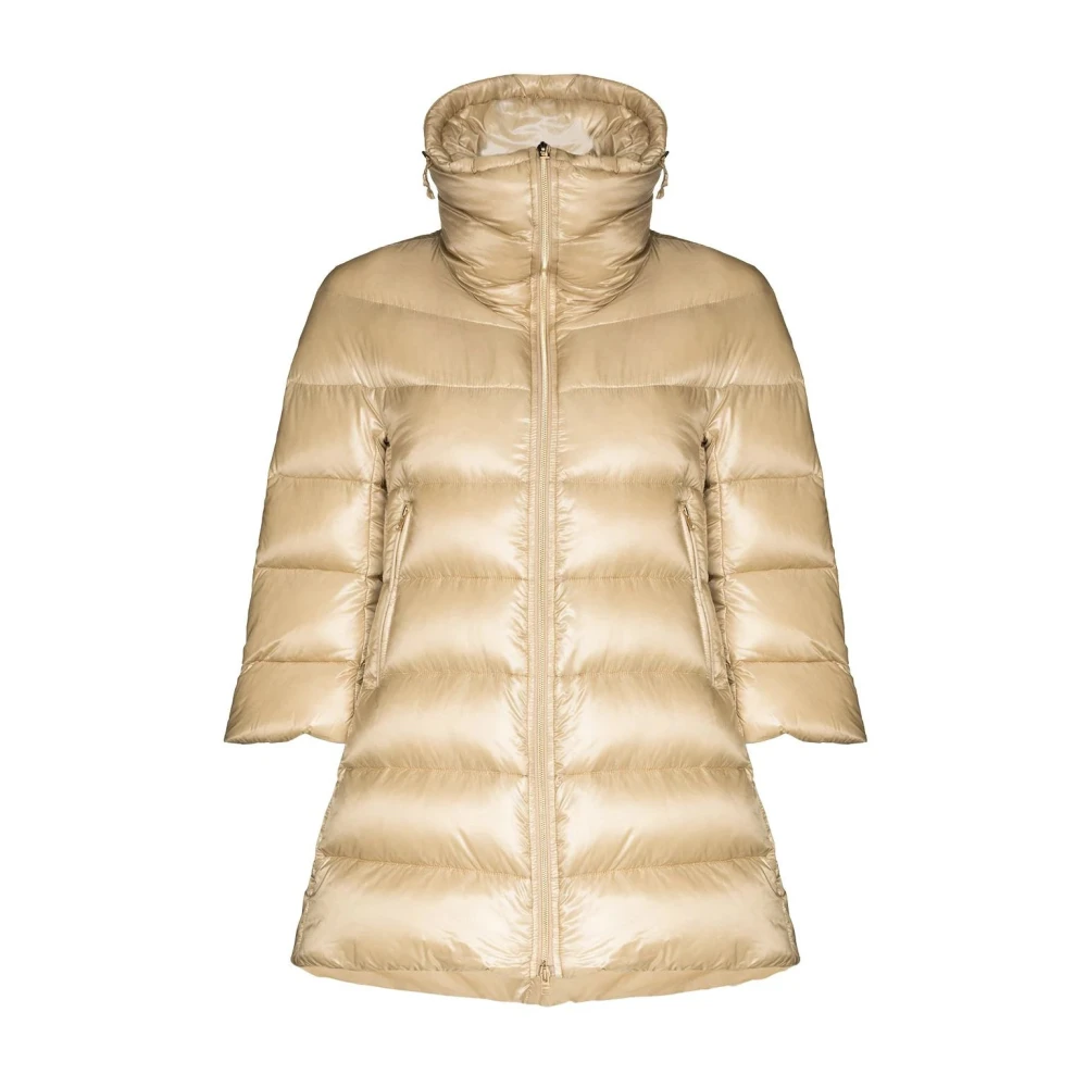 Herno Donna Beige Płaszcz Puchowy W Kolorze Beżowym